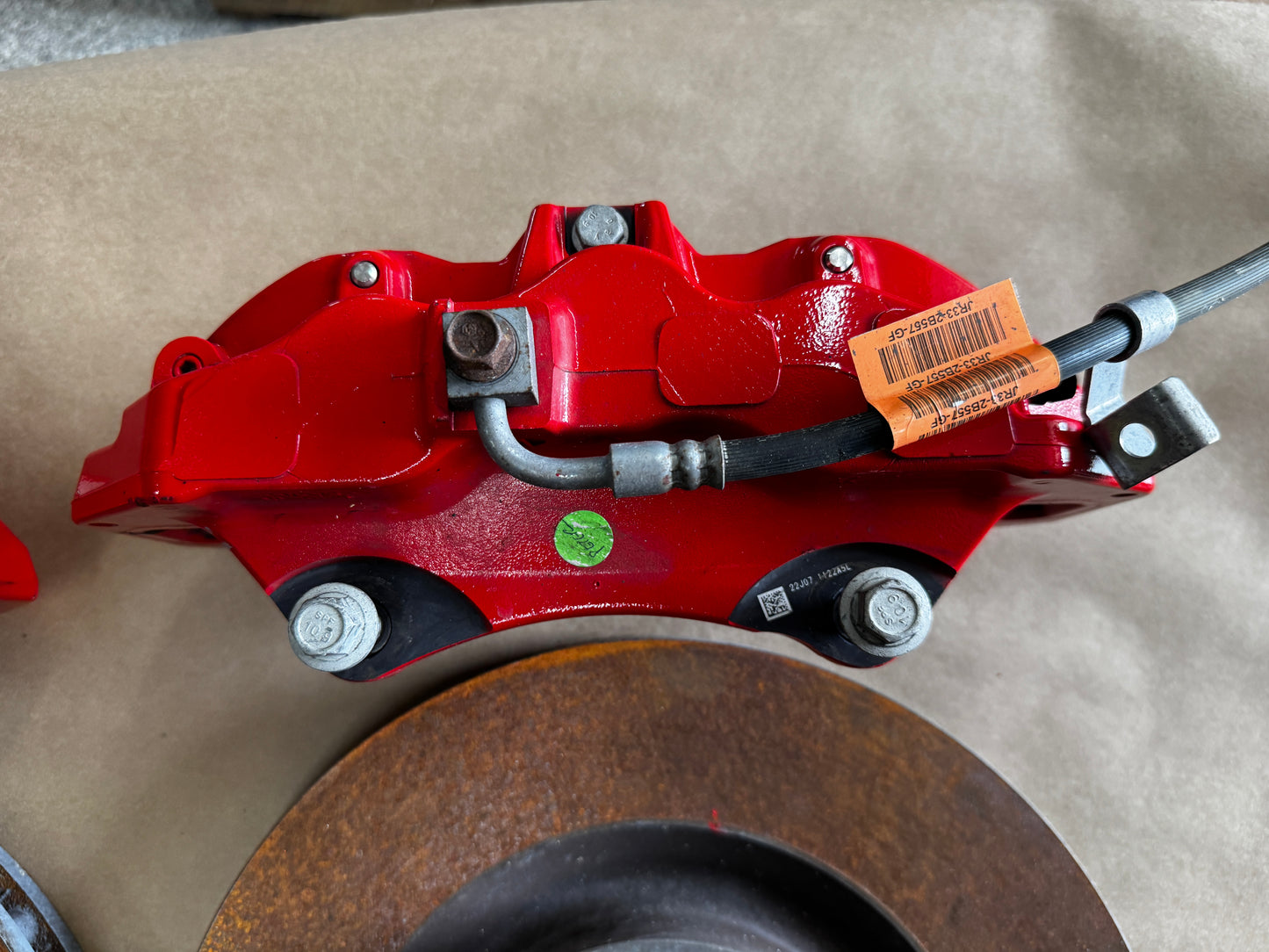 2015-2023 Mustang GT Mach 1 Front 6 Piston BREMBO Brake Calipers Rotors 8k mi