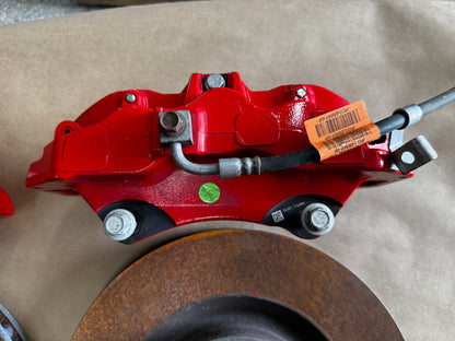 2015-2023 Mustang GT Mach 1 Front 6 Piston BREMBO Brake Calipers Rotors 8k mi
