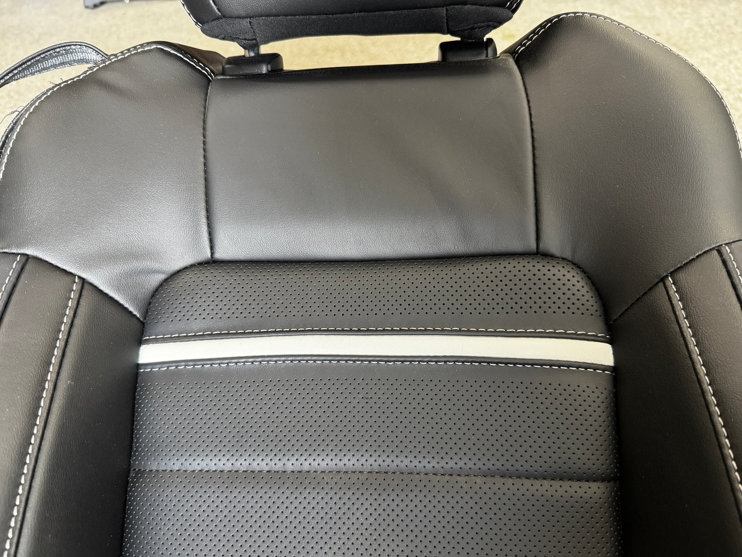2018-2023 Ford Mustang Mach One RH Passenger Seat Black Leather Heated Cooled