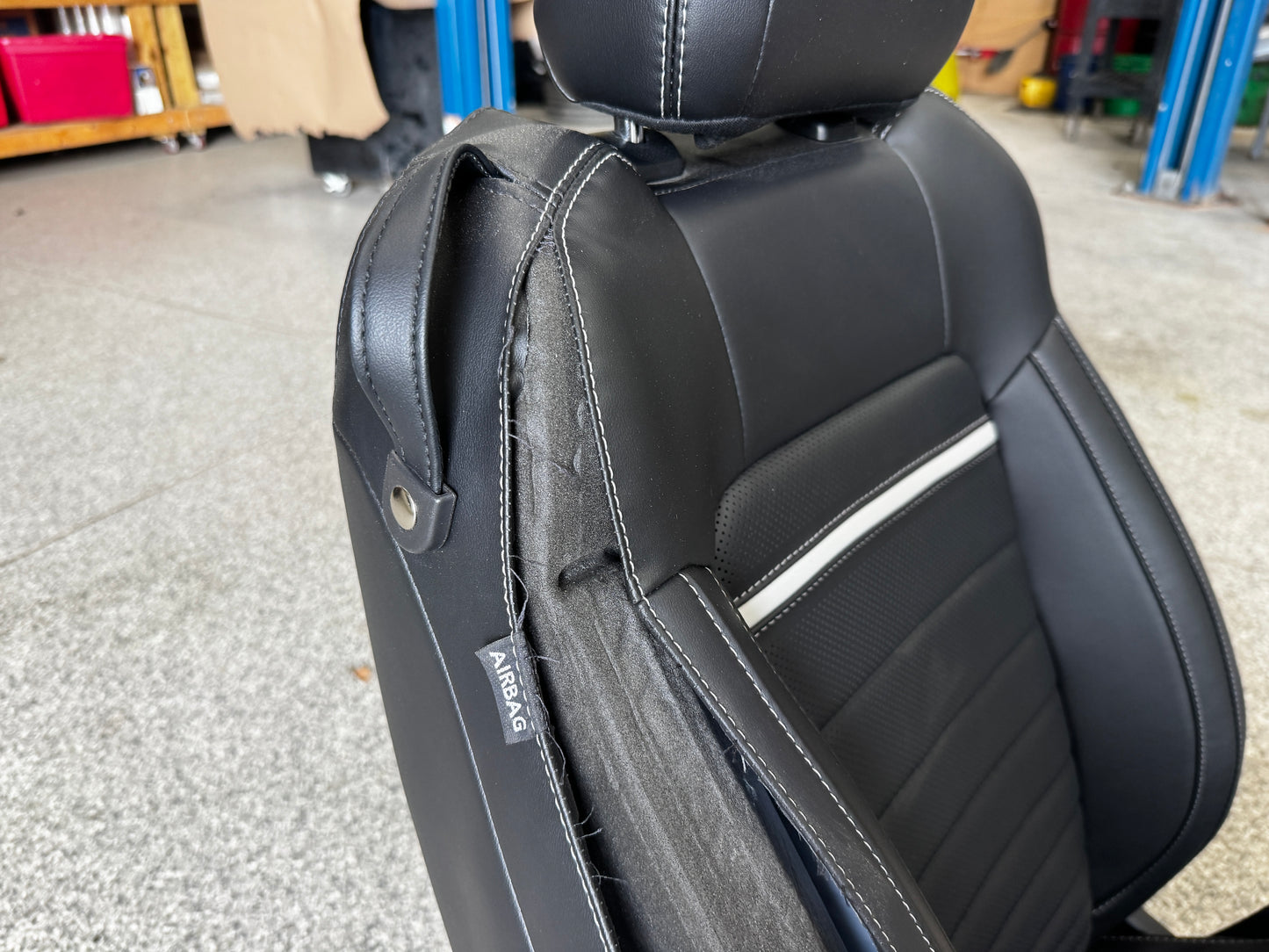 2018-2023 Ford Mustang Mach One RH Passenger Seat Black Leather Heated Cooled