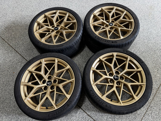2021-2023 Mustang Mach One Wheels Bronze 19x10.5 19x11 Michelin Pilot Sports 4S