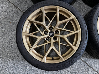 2021-2023 Mustang Mach One Wheels Bronze 19x10.5 19x11 Michelin Pilot Sports 4S