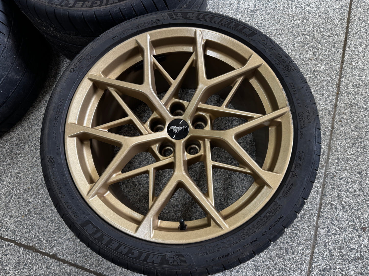 2021-2023 Mustang Mach One Wheels Bronze 19x10.5 19x11 Michelin Pilot Sports 4S