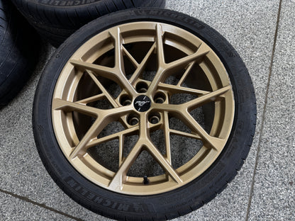 2021-2023 Mustang Mach One Wheels Bronze 19x10.5 19x11 Michelin Pilot Sports 4S