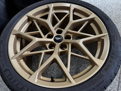 2021-2023 Mustang Mach One Wheels Bronze 19x10.5 19x11 Michelin Pilot Sports 4S