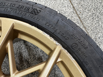 2021-2023 Mustang Mach One Wheels Bronze 19x10.5 19x11 Michelin Pilot Sports 4S