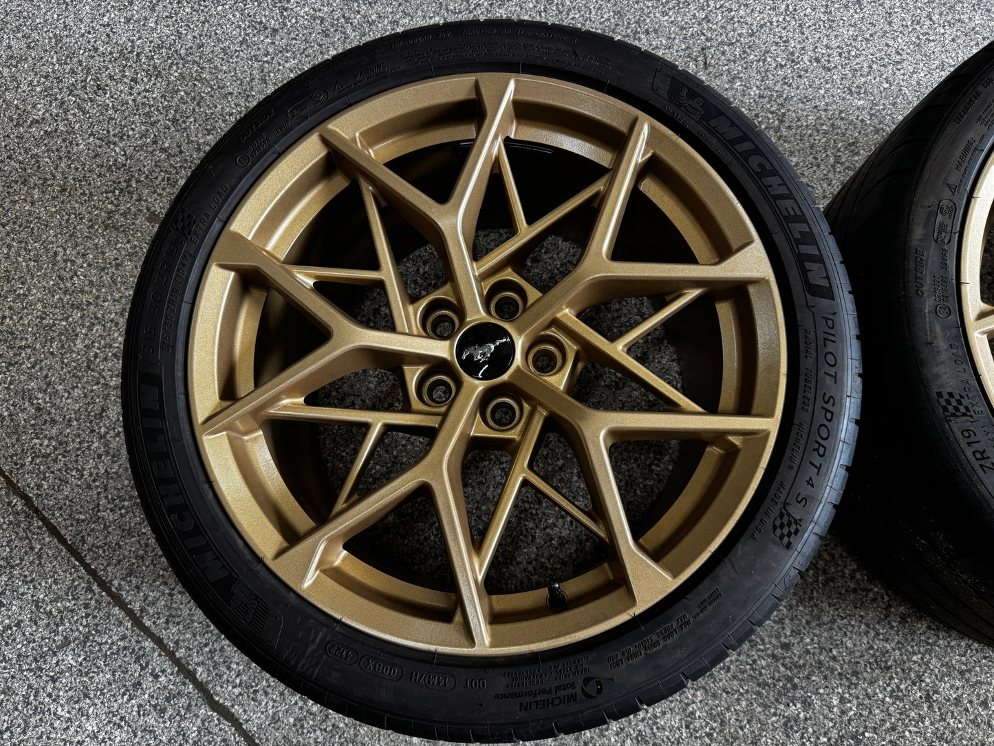 2021-2023 Mustang Mach One Wheels Bronze 19x10.5 19x11 Michelin Pilot Sports 4S