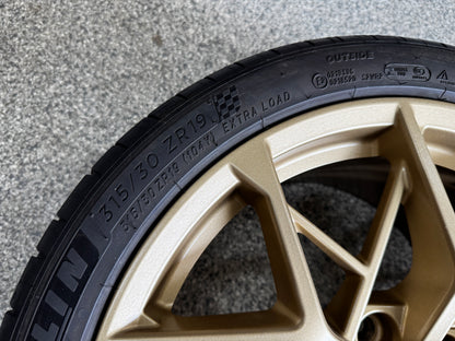 2021-2023 Mustang Mach One Wheels Bronze 19x10.5 19x11 Michelin Pilot Sports 4S