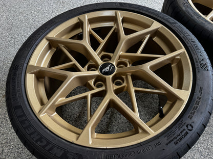 2021-2023 Mustang Mach One Wheels Bronze 19x10.5 19x11 Michelin Pilot Sports 4S