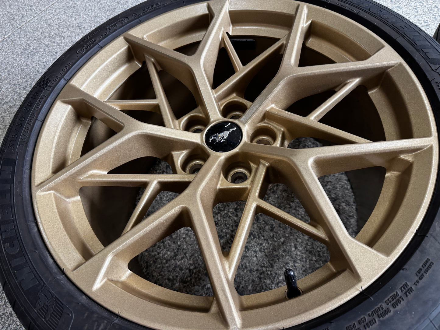 2021-2023 Mustang Mach One Wheels Bronze 19x10.5 19x11 Michelin Pilot Sports 4S