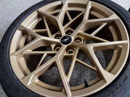 2021-2023 Mustang Mach One Wheels Bronze 19x10.5 19x11 Michelin Pilot Sports 4S