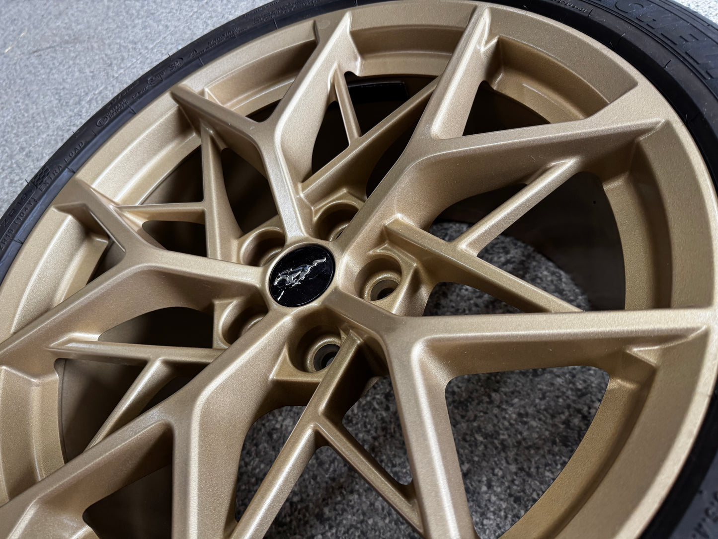 2021-2023 Mustang Mach One Wheels Bronze 19x10.5 19x11 Michelin Pilot Sports 4S