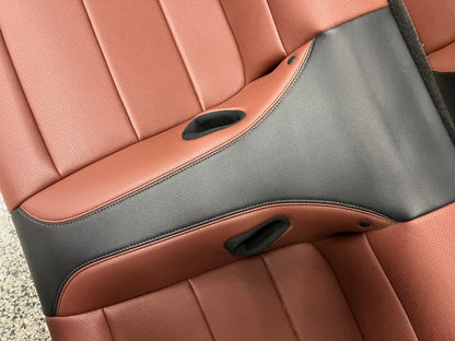 2015-2017 Mustang GT Convertible Rear Seats Saddle/Black Leather