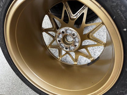 2021-2023 Mustang Mach One Wheels Bronze 19x10.5 19x11 Michelin Pilot Sports 4S