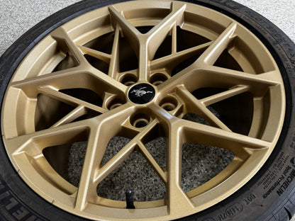 2021-2023 Mustang Mach One Wheels Bronze 19x10.5 19x11 Michelin Pilot Sports 4S
