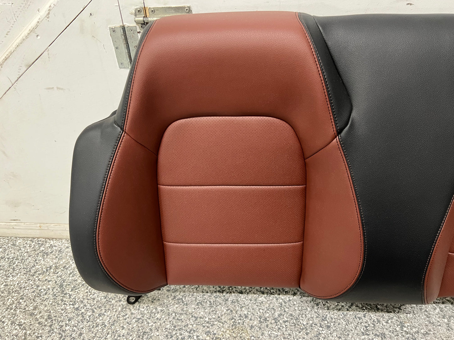 2015-2017 Mustang GT Convertible Rear Seats Saddle/Black Leather