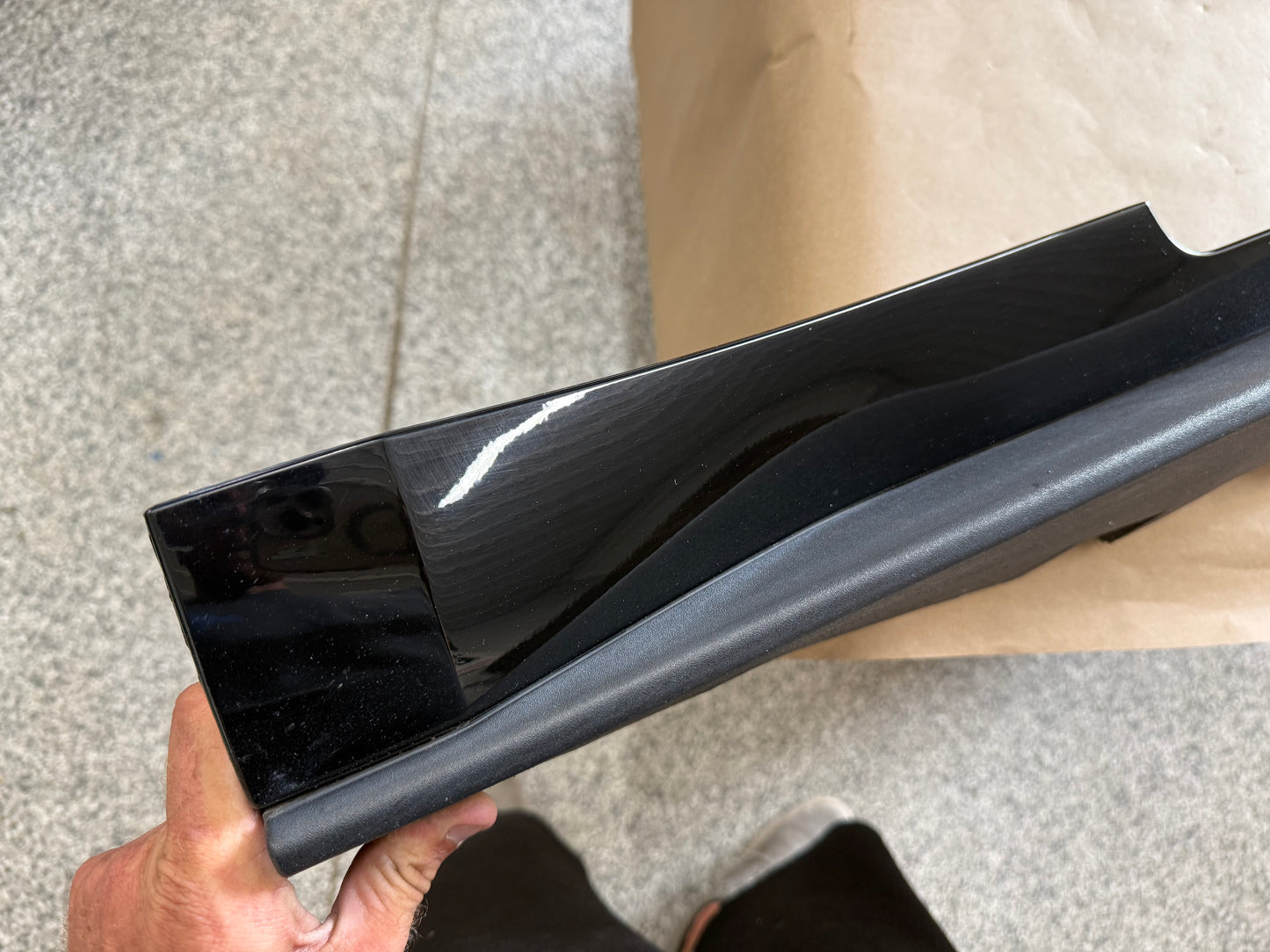 2015-2023 Mustang GT V6 LH Side Skirt Molding Driver Side "Black"