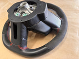 2015-2017 Mustang GT350 R Leather Suede Steering Wheel Black "Manual" - OEM