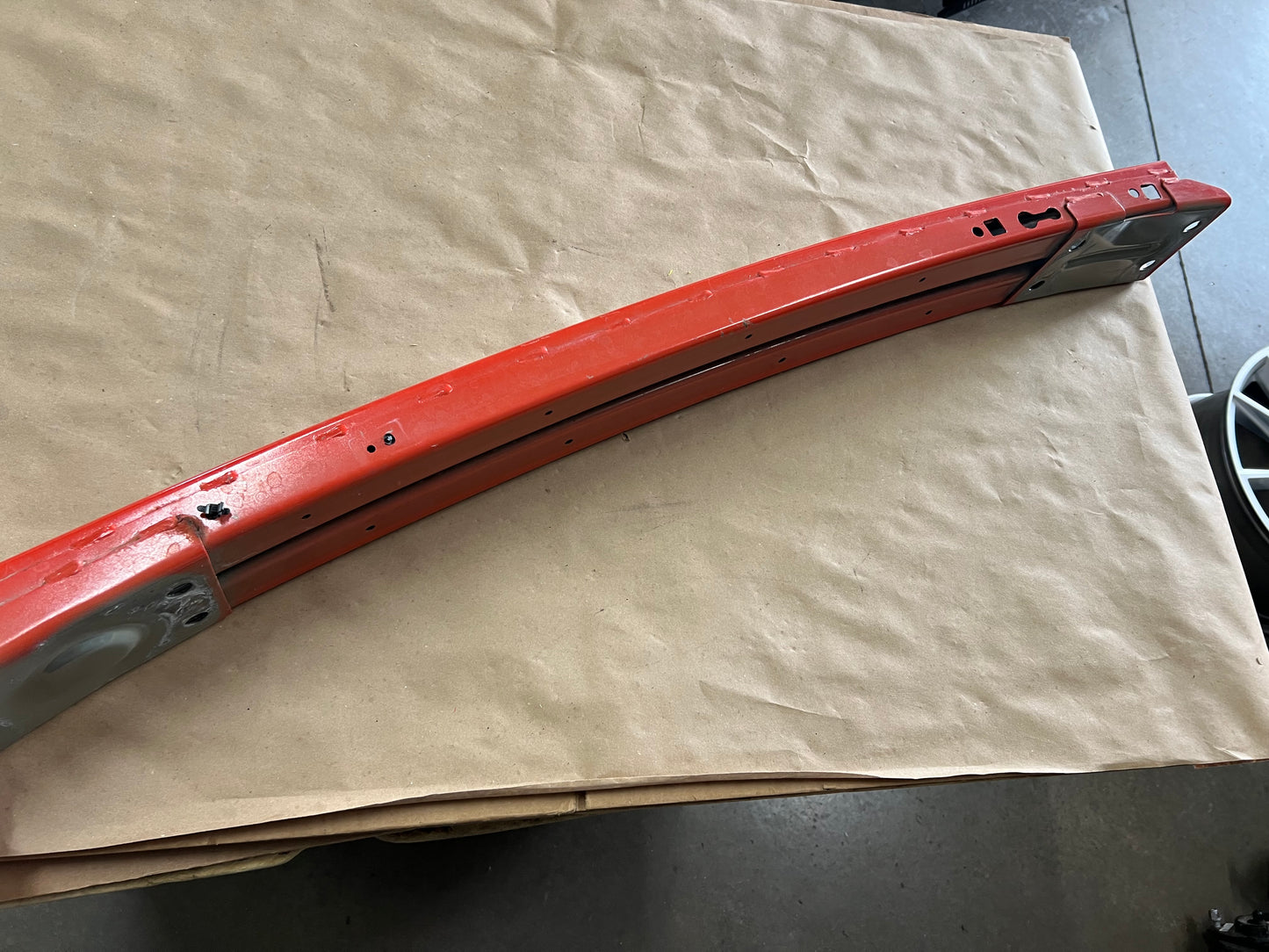 2015-2017 Ford Mustang GT Front Bumper Support Reinforcement Orange