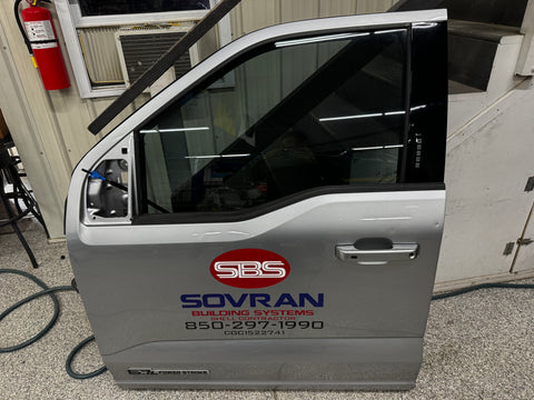 2023-2025 F-250 F-350 Crew Cab Front LH Driver Door Silver Super Duty JS