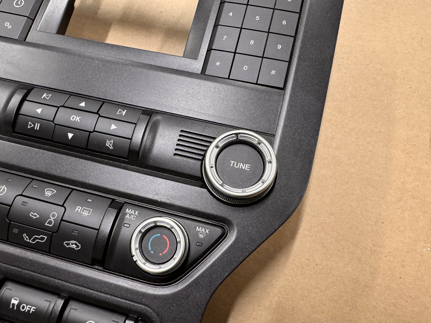 2018-2023 Ford Mustang GT Face Plate Radio Trim Piece