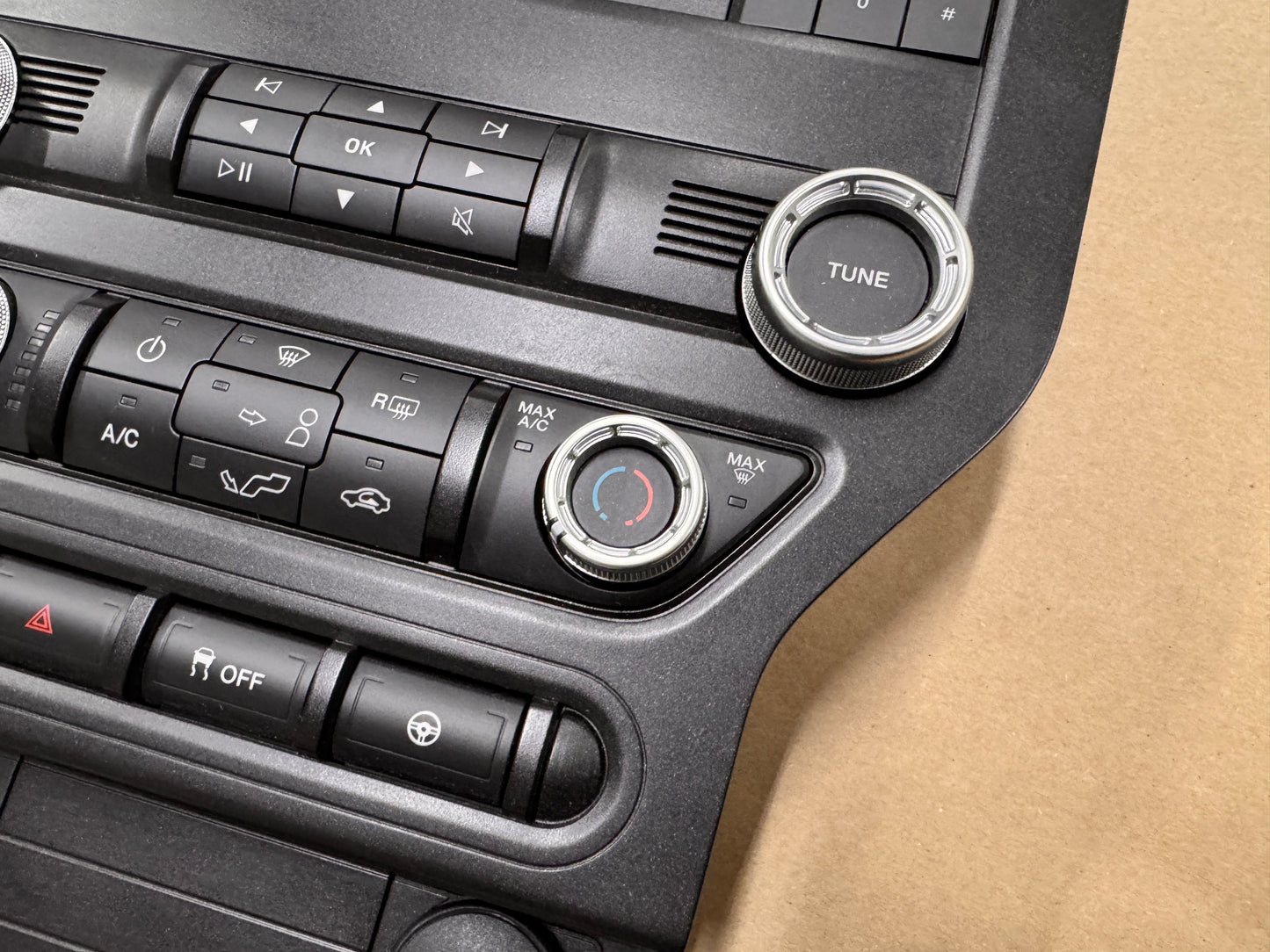 2018-2023 Ford Mustang GT Face Plate Radio Trim Piece