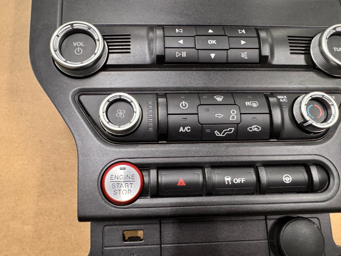 2018-2023 Ford Mustang GT Face Plate Radio Trim Piece