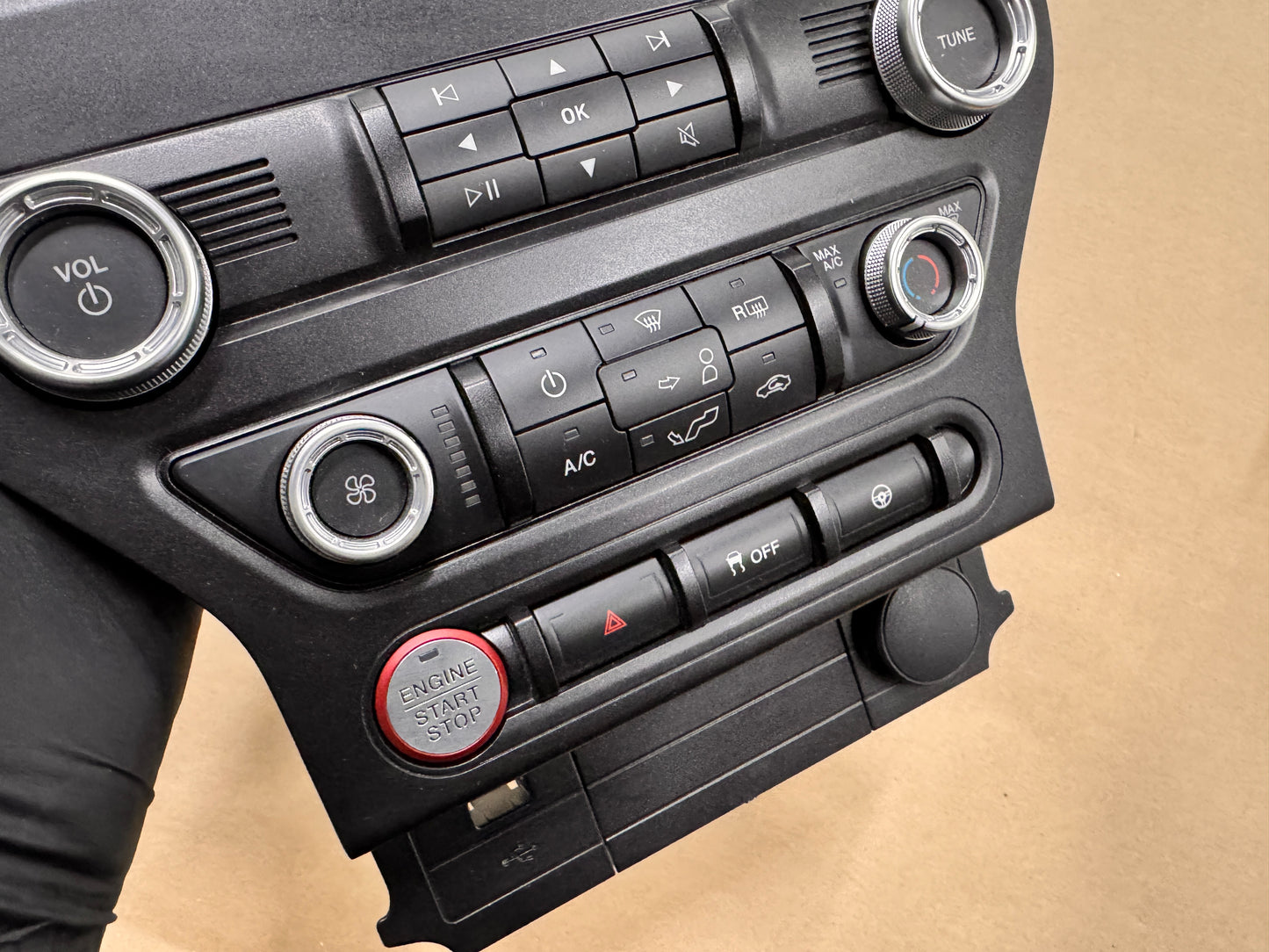 2018-2023 Ford Mustang GT Face Plate Radio Trim Piece