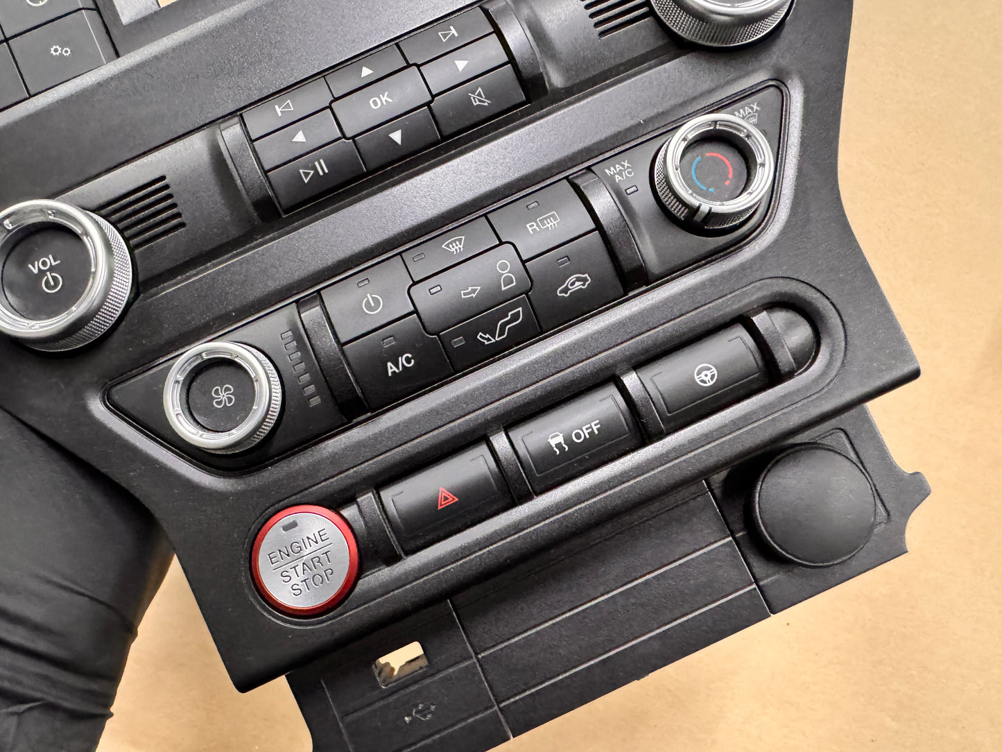 2018-2023 Ford Mustang GT Face Plate Radio Trim Piece
