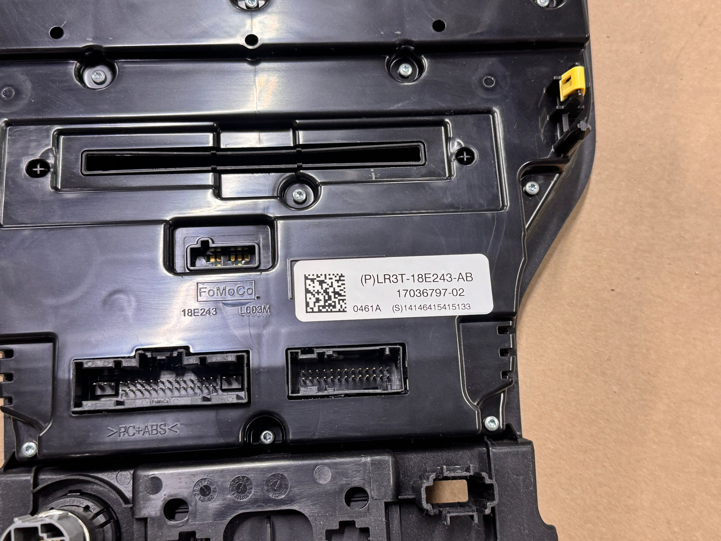 2018-2023 Ford Mustang GT Face Plate Radio Trim Piece