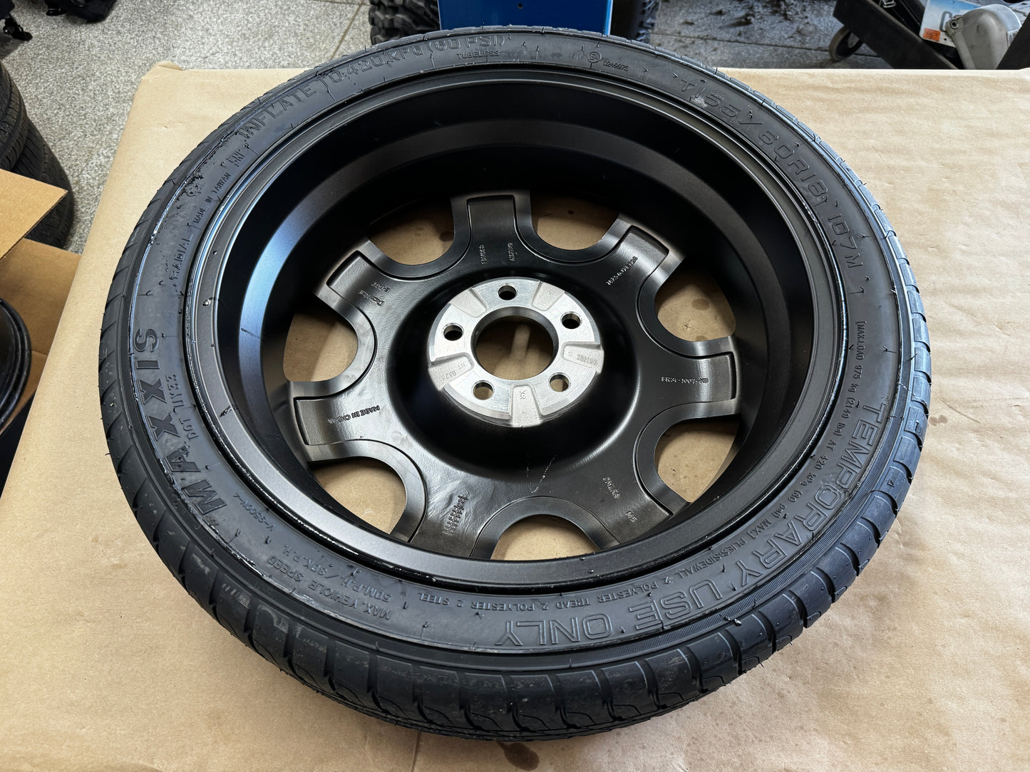 2015-2026 Ford Mustang GT Spare Tire 155/60/18 "Black"