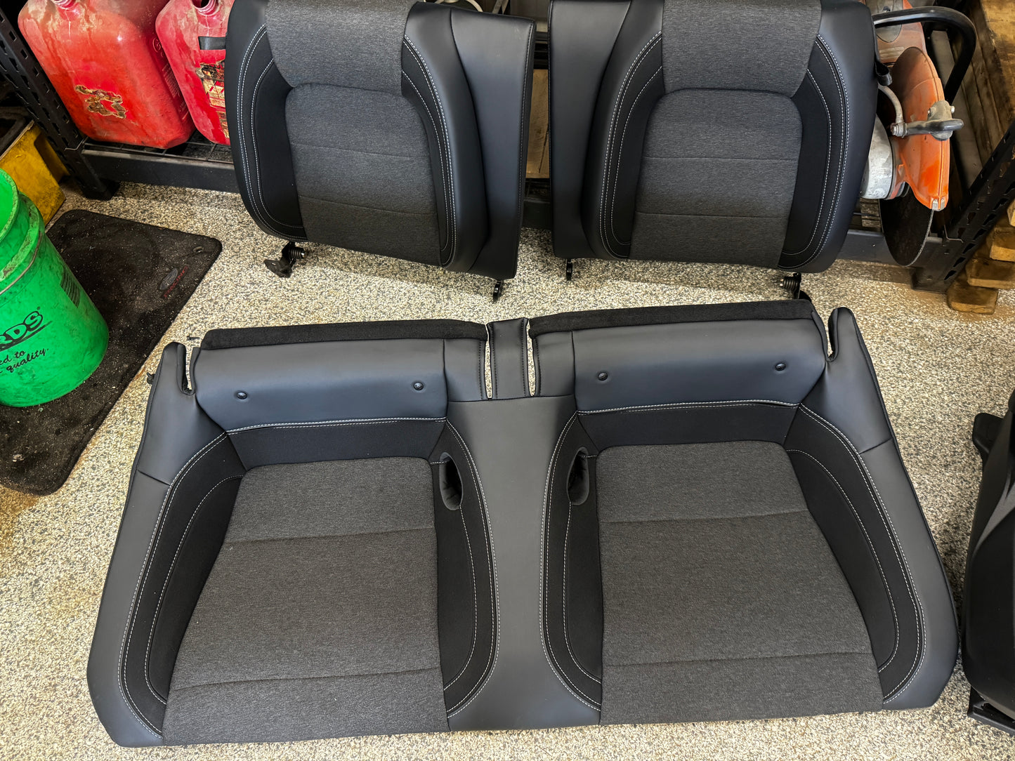 2024-2026 Ford Mustang GT Black Cloth Leather Seats Coupe