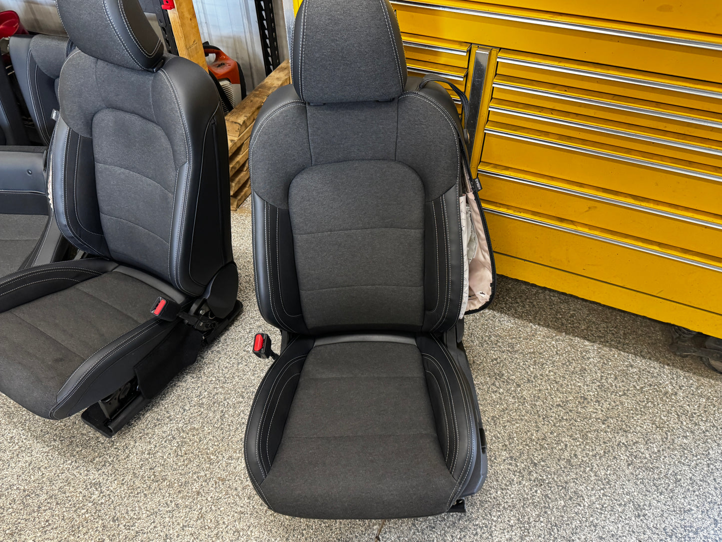 2024-2026 Ford Mustang GT Black Cloth Leather Seats Coupe