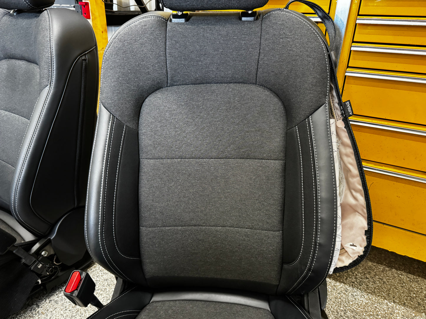 2024-2026 Ford Mustang GT Black Cloth Leather Seats Coupe