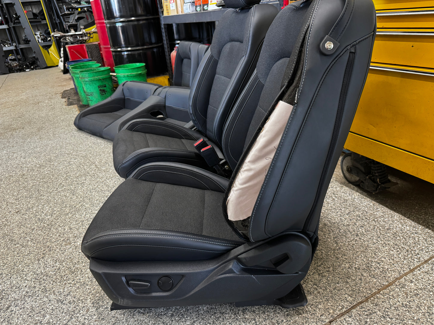 2024-2026 Ford Mustang GT Black Cloth Leather Seats Coupe