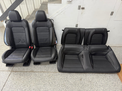 2018-2023 Ford Mustang GT Black Leather Coupe Front Rear Power Seats Heat/Cooled