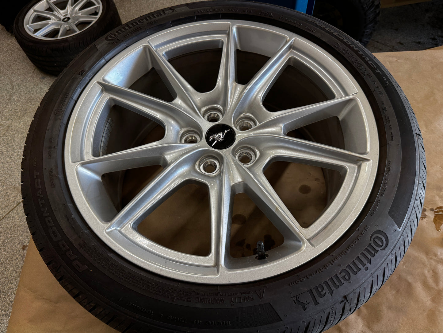 2024-2026 Ford Mustang GT 5.0 19x8.5" Wheel Rim Continental 255/40/19 - OEM