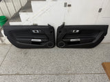 2018-2023 Mustang GT V6 EcoBoost LH RH Premium Leather Insert Door Panels Pair