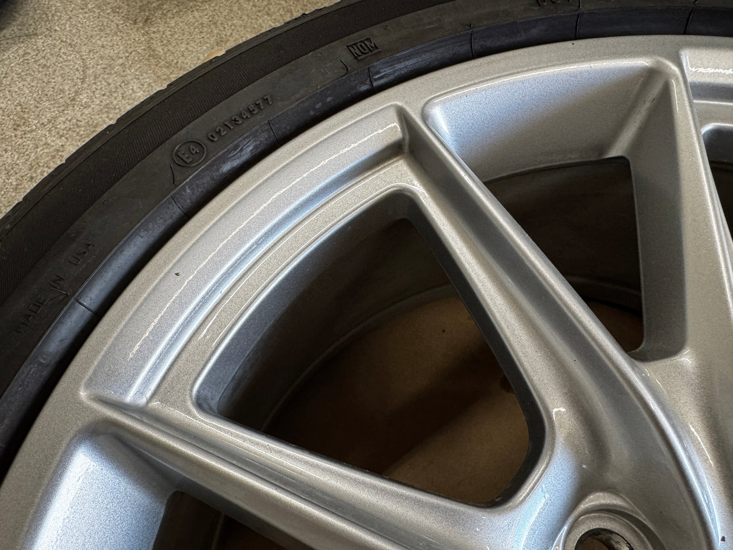 2024-2026 Ford Mustang GT 5.0 19x8.5" Wheel Rim Continental 255/40/19 - OEM