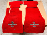 2007-2014 Mustang Shelby GT500 Front Rear Floor Mats Red Lloyds