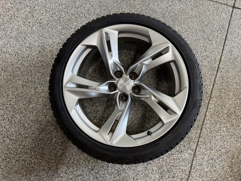 2016-2024 Chevrolet Camaro SS 20x8.5" Silver Wheel Rim Tire 245/40/R20