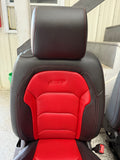 2016-2024 Chevrolet Camaro SS Front & Rear Seats Black/Red Leather