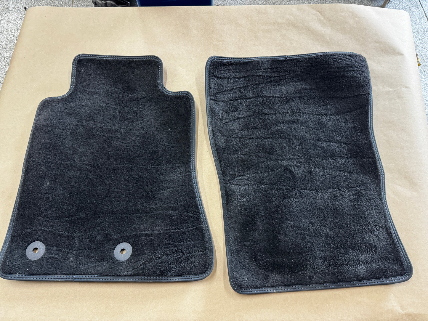 2024-2026 Ford Mustang Dark Horse Front Floor Mats Carpet "Blue Stitch"