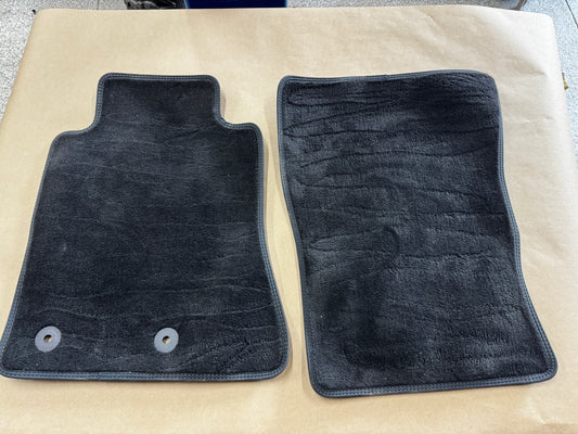 2024-2026 Ford Mustang Dark Horse Front Floor Mats Carpet "Blue Stitch"