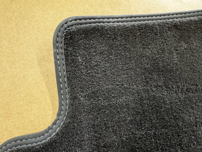 2024-2026 Ford Mustang Dark Horse Front Floor Mats Carpet "Blue Stitch"