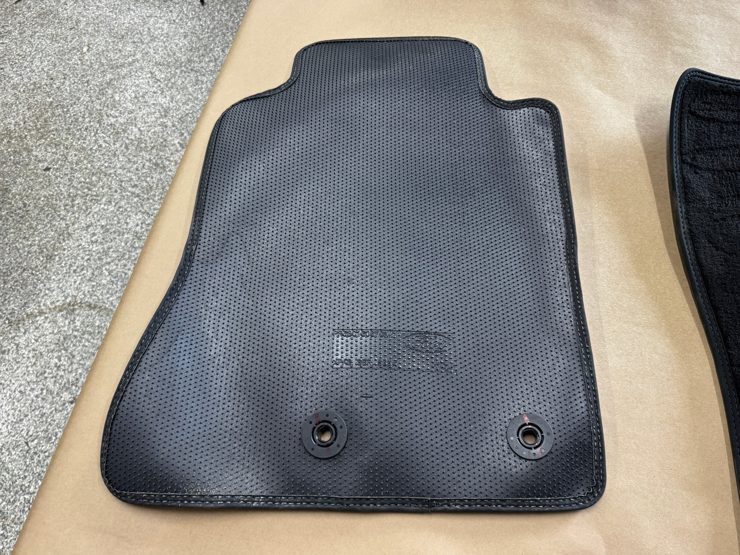 2024-2026 Ford Mustang Dark Horse Front Floor Mats Carpet "Blue Stitch"