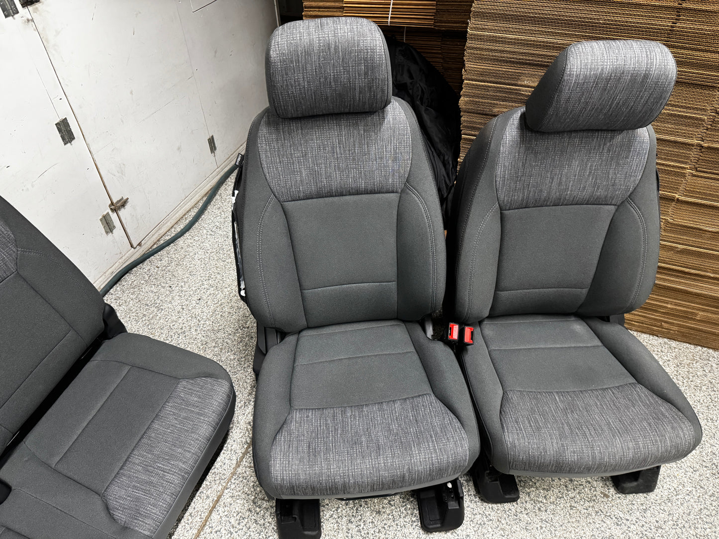 2023-2025 Ford F-250 F-350 Super Duty Front Rear Grey Cloth Seats