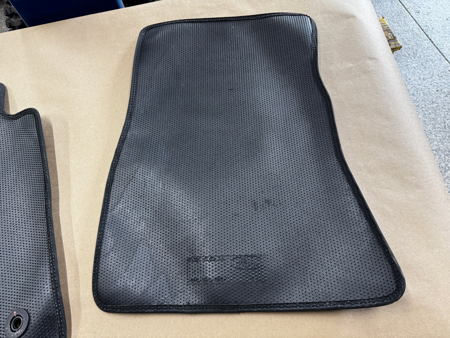 2024-2026 Ford Mustang Dark Horse Front Floor Mats Carpet "Blue Stitch"