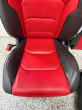 2016-2024 Chevrolet Camaro SS Front & Rear Seats Black/Red Leather