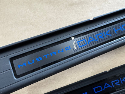 2024-2026 Ford Mustang Dark Horse Sill/Scuff Plates Interior Trim Black - OEM